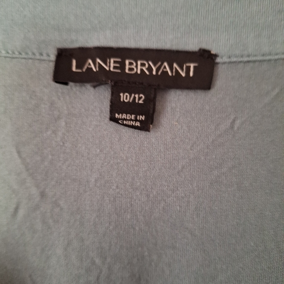 Lane Bryant Women’s V Neck Pullover Jersey Stretch Tunic Top Roll Tab Sl… - Picture 4 of 4